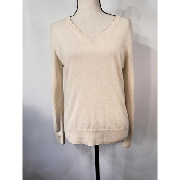 Quince Sweaters - Quince Women Sweeter Cashmere V Neck Luxurious V-Neck Long Sleeve with